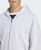 ADIDAS ADIDAS Premium Essential Full Zip Hoodie - Light Gray Heather