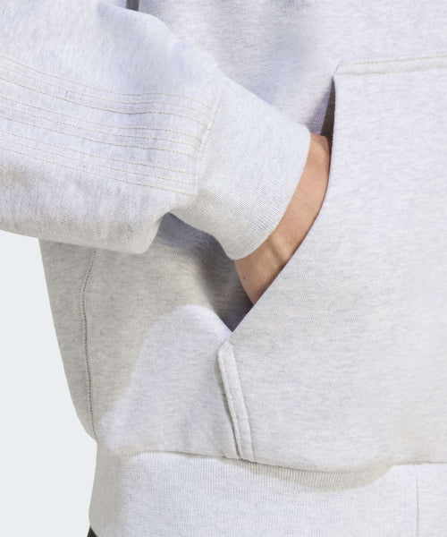 ADIDAS ADIDAS Premium Essential Full Zip Hoodie - Light Gray Heather