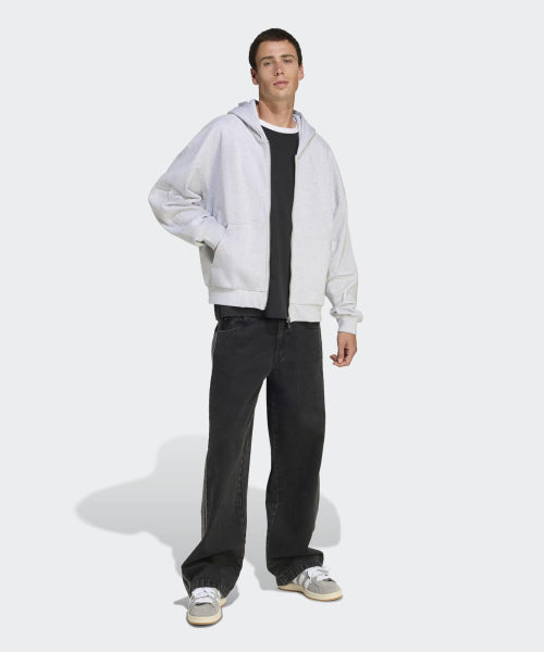 ADIDAS ADIDAS Premium Essential Full Zip Hoodie - Light Gray Heather