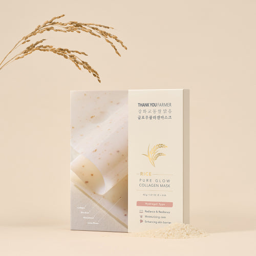 THANK YOU FARMER THANK YOU FARMER Strengthened Gyodong Rice Clear Glow Collagen Mask 4 sheets