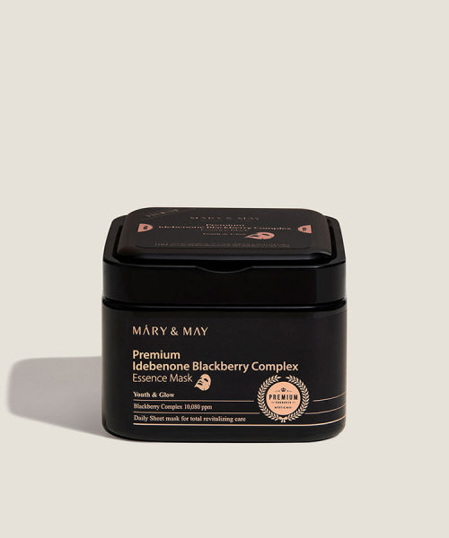 MARY&MAY MARY&MAY Premium Idebenone Blackberry Complex Essence Mask 20 sheets