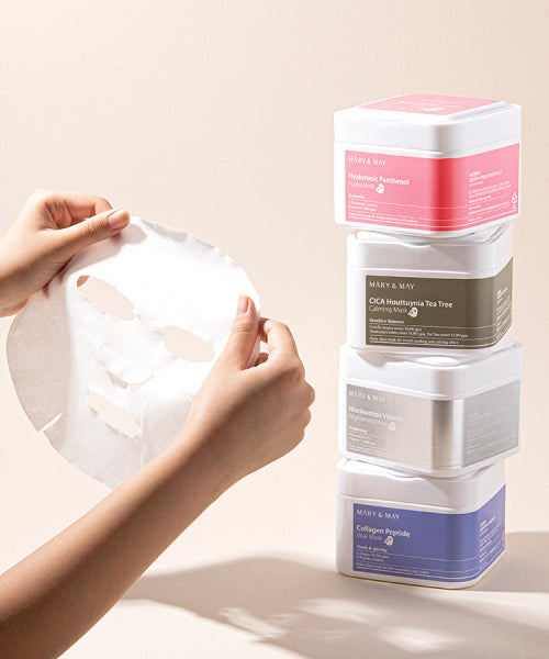 MARY&MAY MARY&MAY Hyaluronic Panthenol Hydra Mask 30 sheets