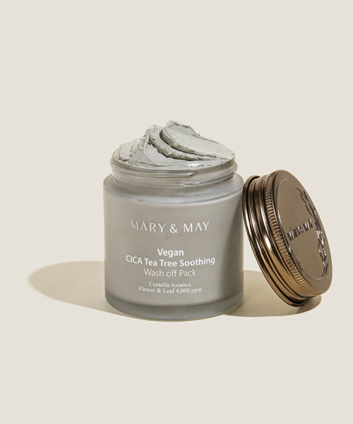 MARY&MAY MARY&MAY Vegan Cica Tea Tree Soothing Wash Off Pack 125g