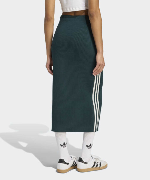 ADIDAS ADIDAS 3-Stripe Knit Skirt – Green