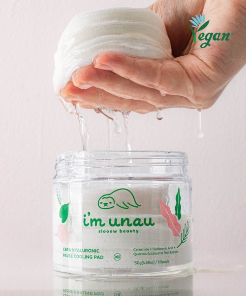 IMUNAU IMUNAU I'M NOW Cera Hyaluronic Fuzz Cooling Pads 60 sheets