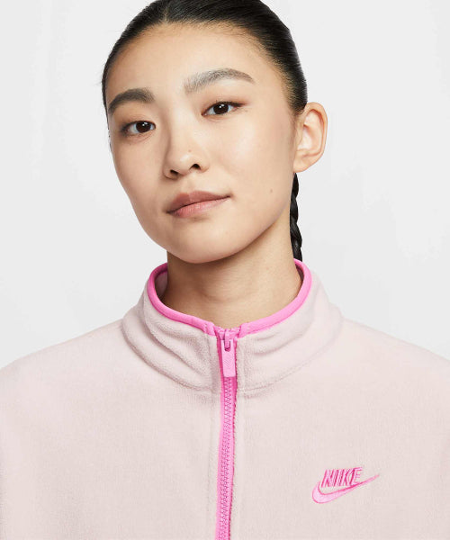 NIKE NIKE Jacket Loose Fit Cozy Track - Silt Red:Playful Pink