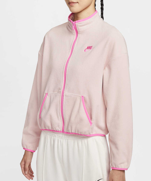 NIKE NIKE Jacket Loose Fit Cozy Track - Silt Red:Playful Pink