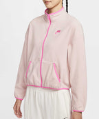 NIKE NIKE Jacket Loose Fit Cozy Track - Silt Red:Playful Pink