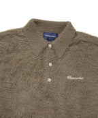 THISISNEVERTHAT THISISNEVERTHAT SCT-Logo Shaggy Knit Polo Mud