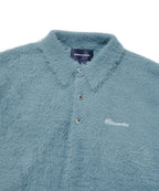 THISISNEVERTHAT THISISNEVERTHAT SCT-Logo Shaggy Knit Polo Light Blue