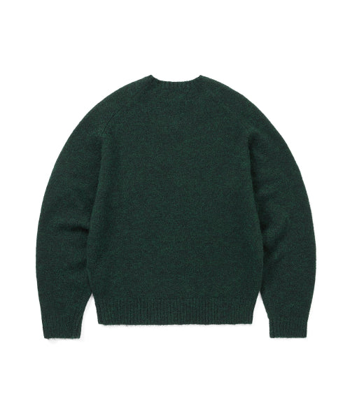 THISISNEVERTHAT THISISNEVERTHAT Brushed V Neck Knit Sweater Green