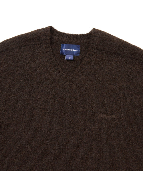THISISNEVERTHAT THISISNEVERTHAT Brushed V Neck Knit Sweater Unisex