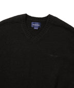 THISISNEVERTHAT THISISNEVERTHAT Brushed V Neck Knit Sweater Black