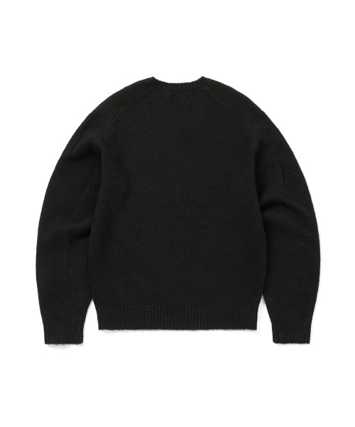 THISISNEVERTHAT THISISNEVERTHAT Brushed V Neck Knit Sweater Black