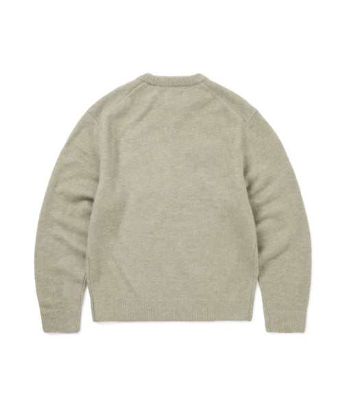 THISISNEVERTHAT THISISNEVERTHAT Heart Logo Knit Sweater Sand