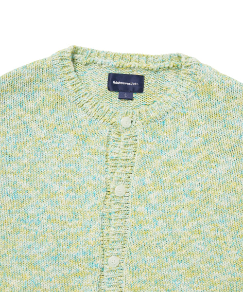 THISISNEVERTHAT THISISNEVERTHAT Rainbow Knit Cardigan Blue