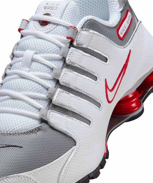 NIKE NIKE Sneakers Men - White: Sports Red: Cool Gray: Metallic Silver