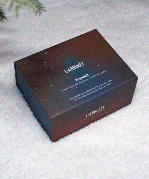 LA BRUKET LA BRUKET Nightfall Lip Balm & Mini Candle Gift Set