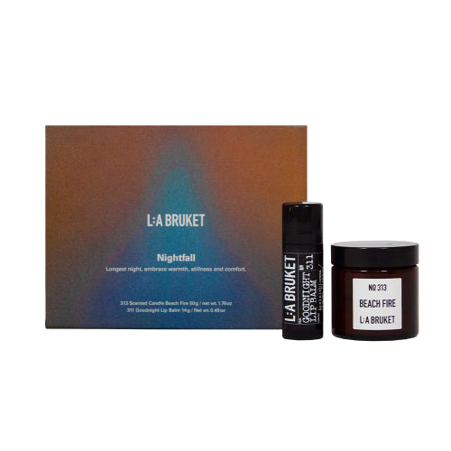 LA BRUKET LA BRUKET Nightfall Lip Balm & Mini Candle Gift Set