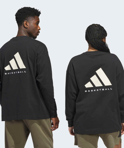 ADIDAS ADIDAS Basketball Long Sleeve Tee - Black