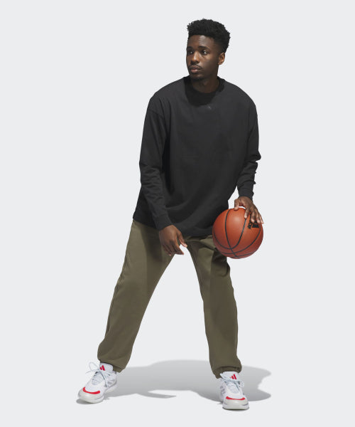 ADIDAS ADIDAS Basketball Long Sleeve Tee - Black
