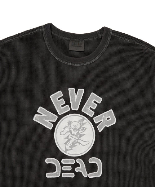 THISISNEVERTHAT THISISNEVERTHAT GD Overdyed Waffle L/S Off Black