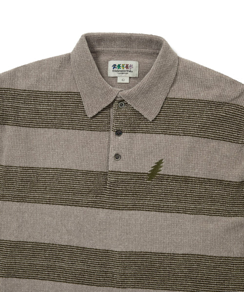 THISISNEVERTHAT THISISNEVERTHAT GD Lightning Velvet Knit Polo Khaki