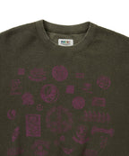 THISISNEVERTHAT THISISNEVERTHAT Sweatshirt GD Iconography Reversible Olive