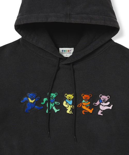 THISISNEVERTHAT THISISNEVERTHAT GD Dancing Bears Hoodie Washed Black