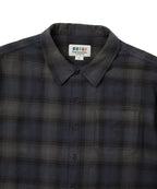 THISISNEVERTHAT THISISNEVERTHAT GD Lightning Bear Plaid Shirt Navy