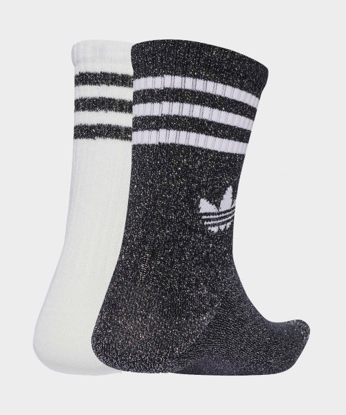 ADIDAS ADIDAS Glitter Crew Socks - White/Black