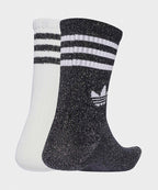 ADIDAS ADIDAS Glitter Crew Socks - White/Black