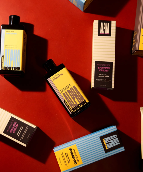 ALPHAROUTINE Premium Men's Scalp Shampoo Duo (+shopping bag/pump provided)