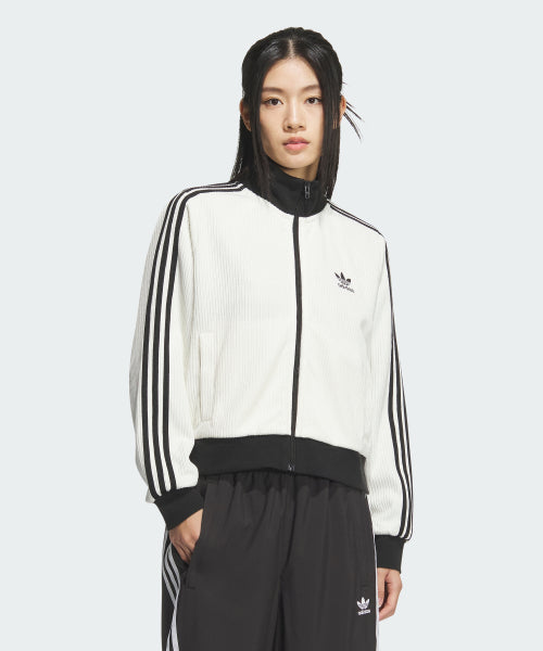 ADIDAS ADIDAS Knitwear Track Top - White:Black