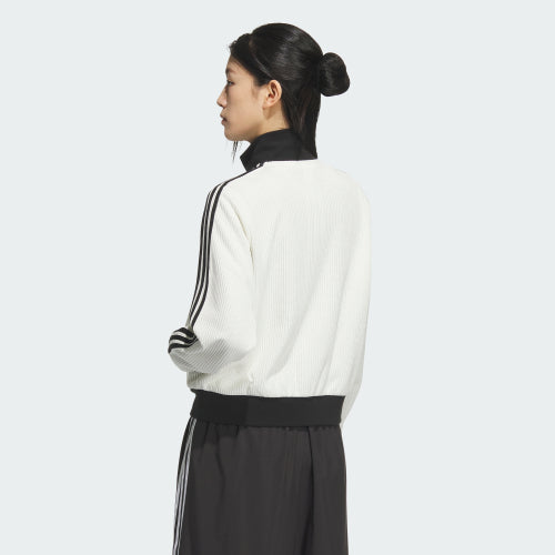 ADIDAS ADIDAS Knitwear Track Top - White:Black