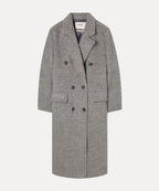 MIXXO MIXXO Wool Blend Hairy Long Coat (C)
