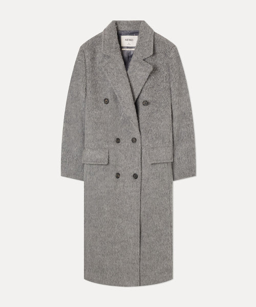 MIXXO MIXXO Wool Blend Hairy Long Coat (C)