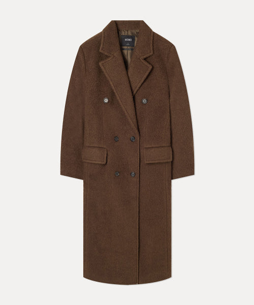 MIXXO MIXXO Wool Blend Hairy Long Coat (C)
