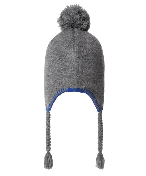 THISISNEVERTHAT THISISNEVERTHAT Pom Earflap Beanie Grey