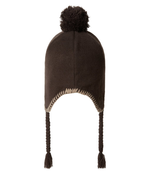 THISISNEVERTHAT THISISNEVERTHAT Pom Earflap Beanie Brown