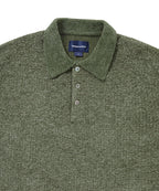 THISISNEVERTHAT THISISNEVERTHAT Velvet Knit Polo Green