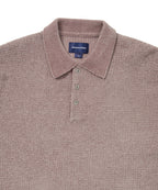 THISISNEVERTHAT THISISNEVERTHAT Velvet Knit Polo Dusty Pink