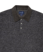 THISISNEVERTHAT THISISNEVERTHAT Velvet Knit Polo Charcoal