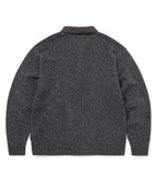 THISISNEVERTHAT THISISNEVERTHAT Velvet Knit Polo Charcoal