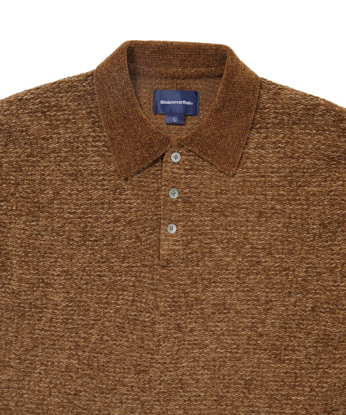 THISISNEVERTHAT THISISNEVERTHAT Velvet Knit Polo Unisex