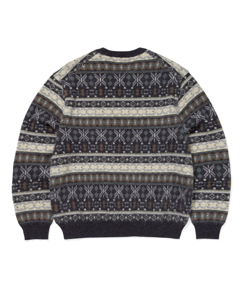 THISISNEVERTHAT THISISNEVERTHAT Fair Isle Knit Sweater Navy