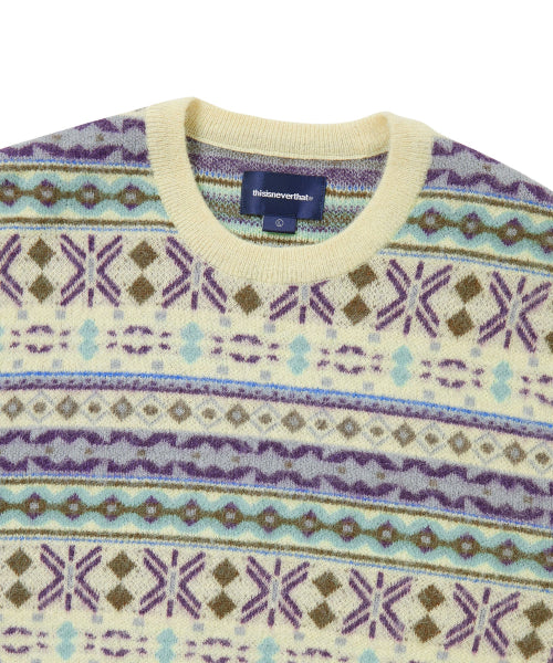 THISISNEVERTHAT THISISNEVERTHAT Fair Isle Knit Sweater Unisex