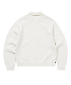 THISISNEVERTHAT THISISNEVERTHAT Argyle Zip Knit Cardigan White