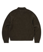 THISISNEVERTHAT THISISNEVERTHAT Argyle Zip Knit Cardigan Brown