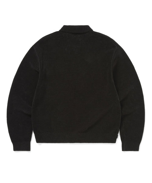 THISISNEVERTHAT THISISNEVERTHAT Argyle Zip Knit Cardigan Black